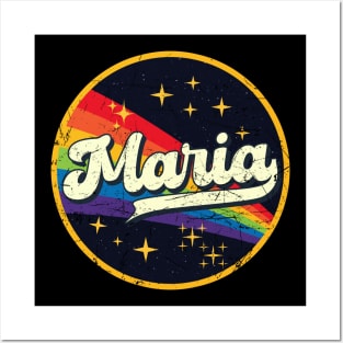 Maria // Rainbow In Space Vintage Grunge-Style Posters and Art